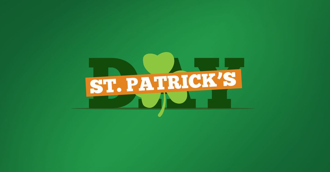 St. Patrick's Day Celebration Poster with Shamrock Design - Download Free Stock Templates Pikwizard.com