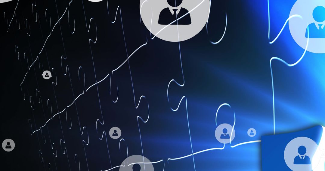 Digital Connection and Team Collaboration Concept