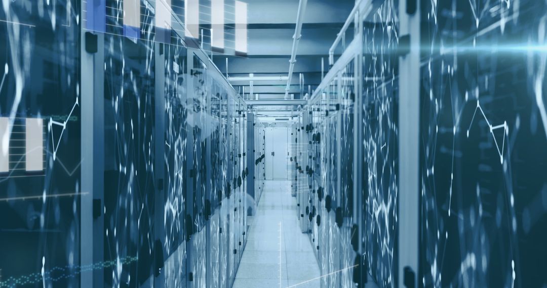 Futuristic Data Center with Advanced Technology