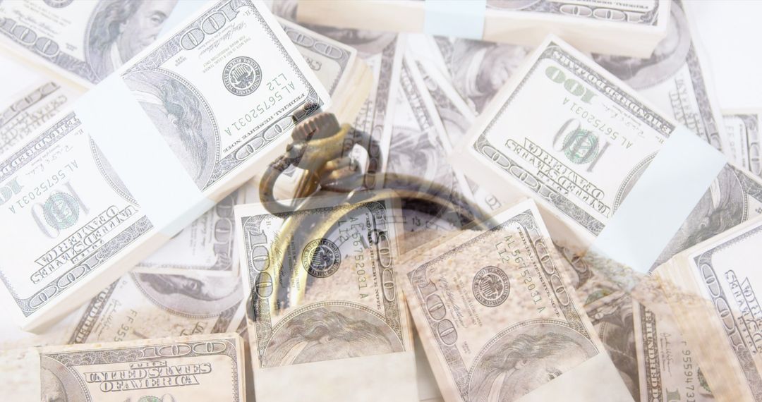 Time and Money Concept with Timer on Dollar Bills
