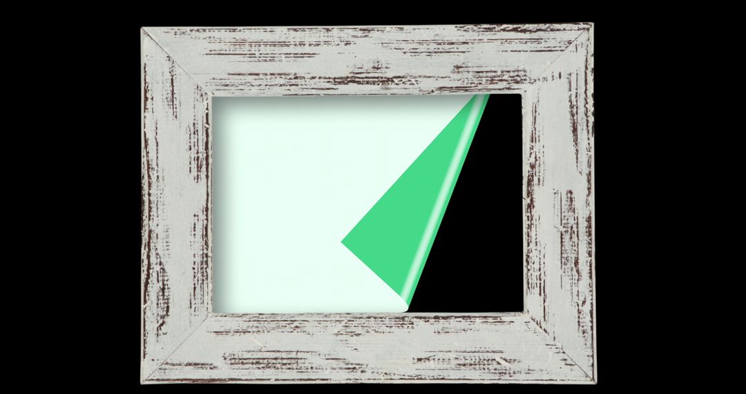 Decorative Frame with Green Sheet Background for Baby Themes