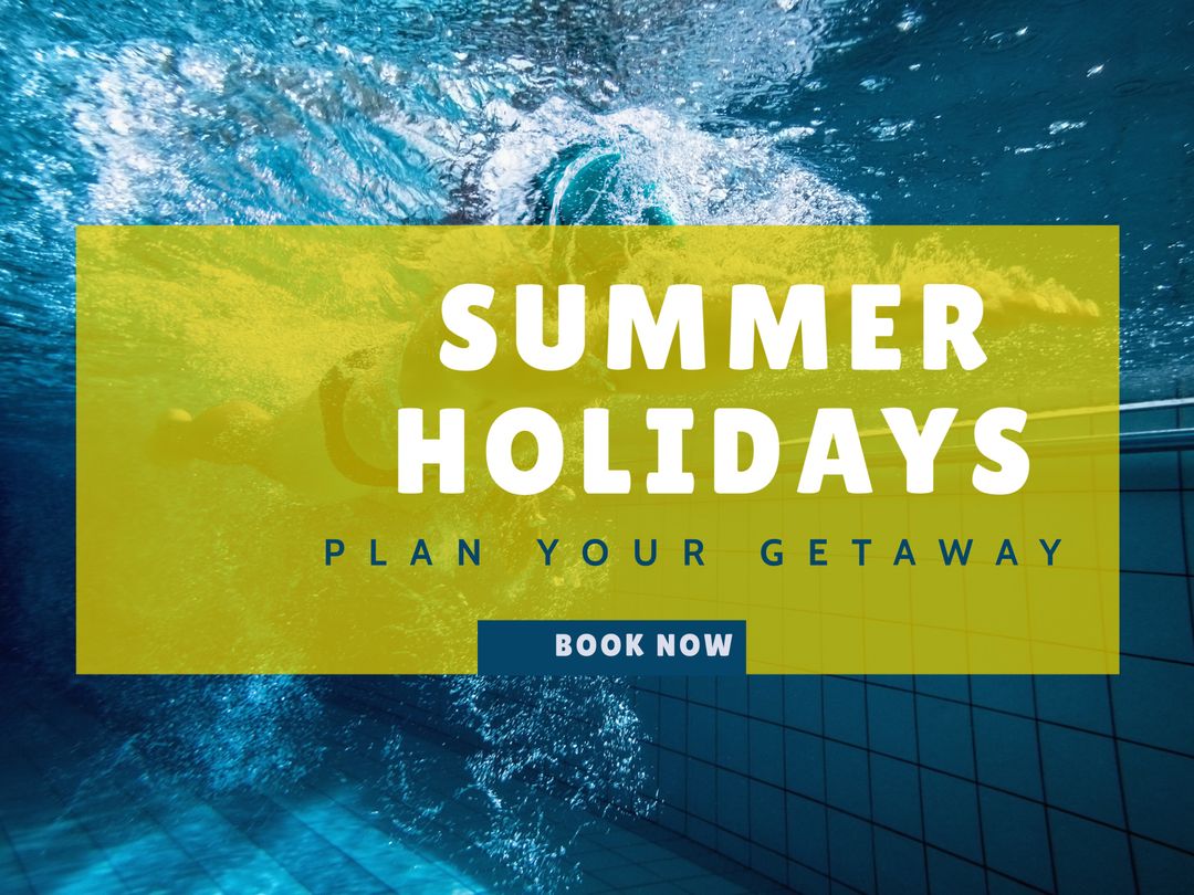 Vibrant Underwater Scene Capturing Essence of Summer Holidays