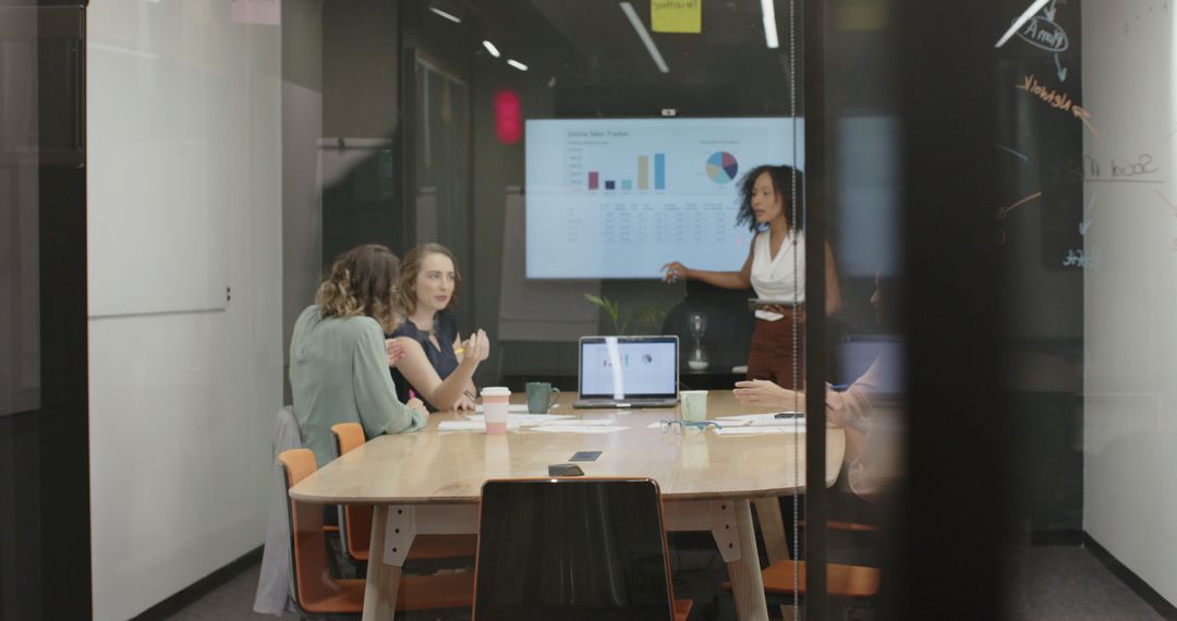 Team of Professionals Engaging in Business Presentation