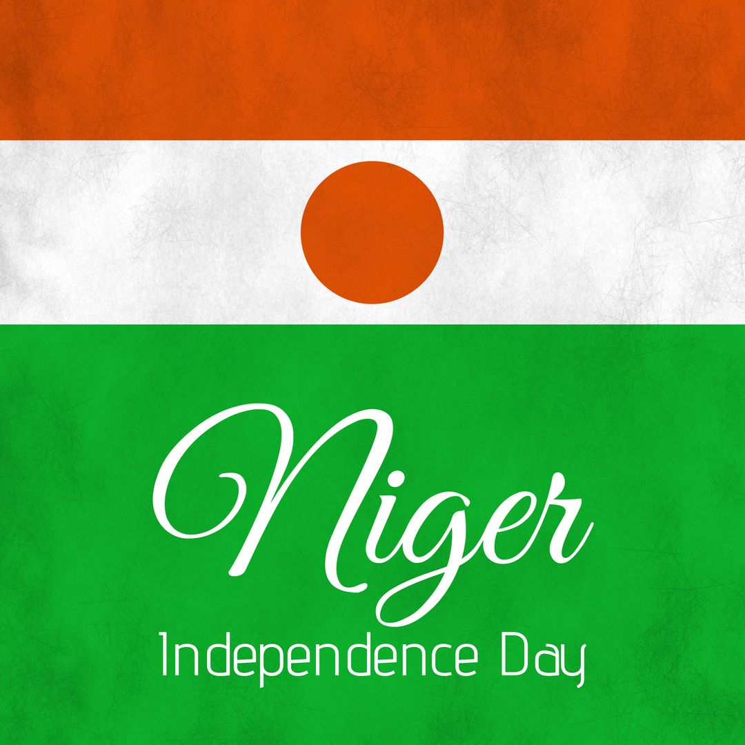 Niger Independence Day Celebration with National Flag