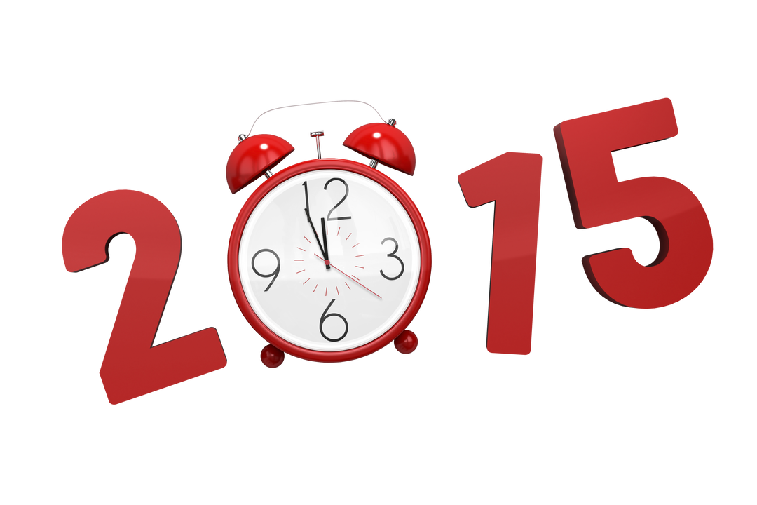 2015 Red Alarm Clock Time Concept on Transparent Background - Download Free Stock Images Pikwizard.com