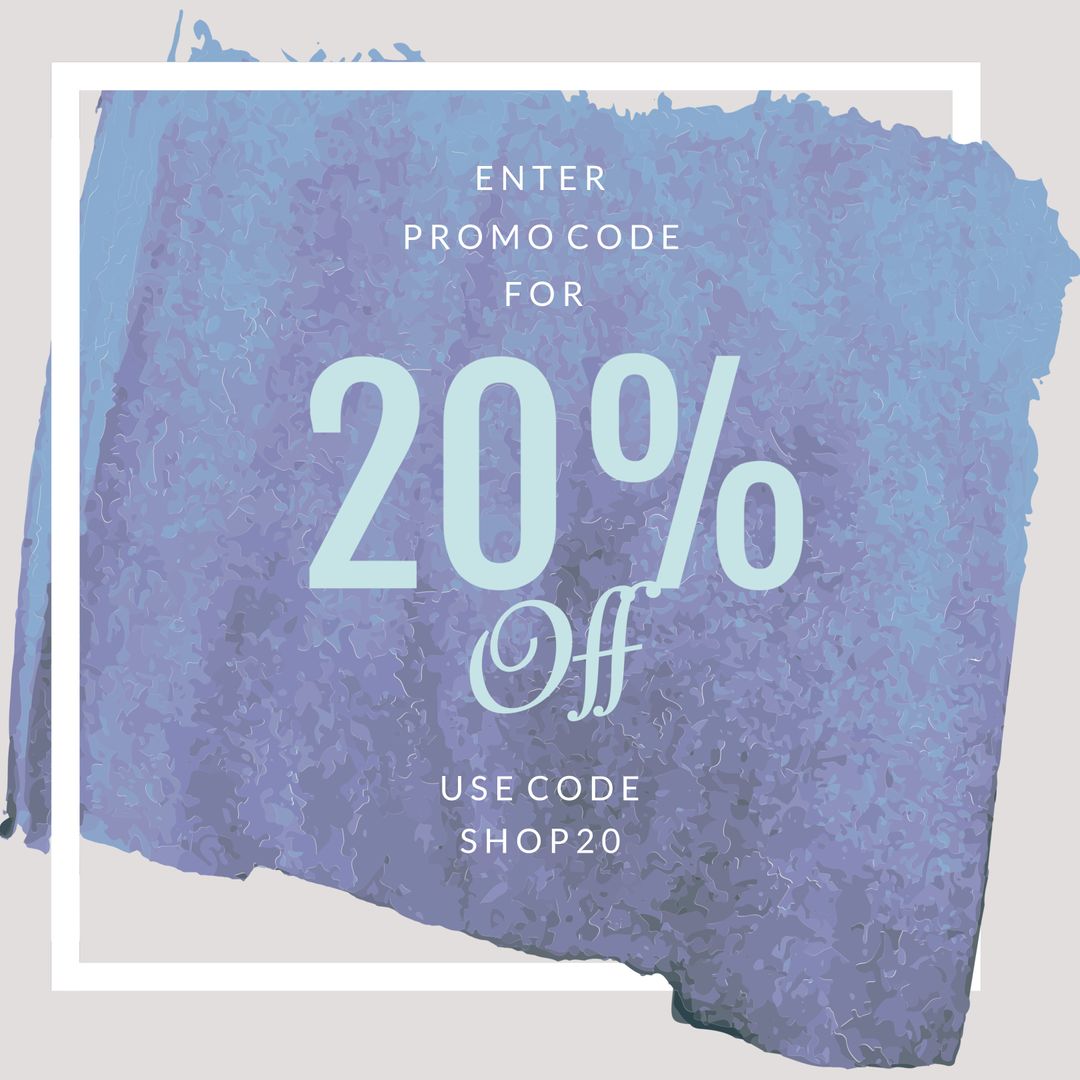 Promotional Discount Template with 20% Off Design