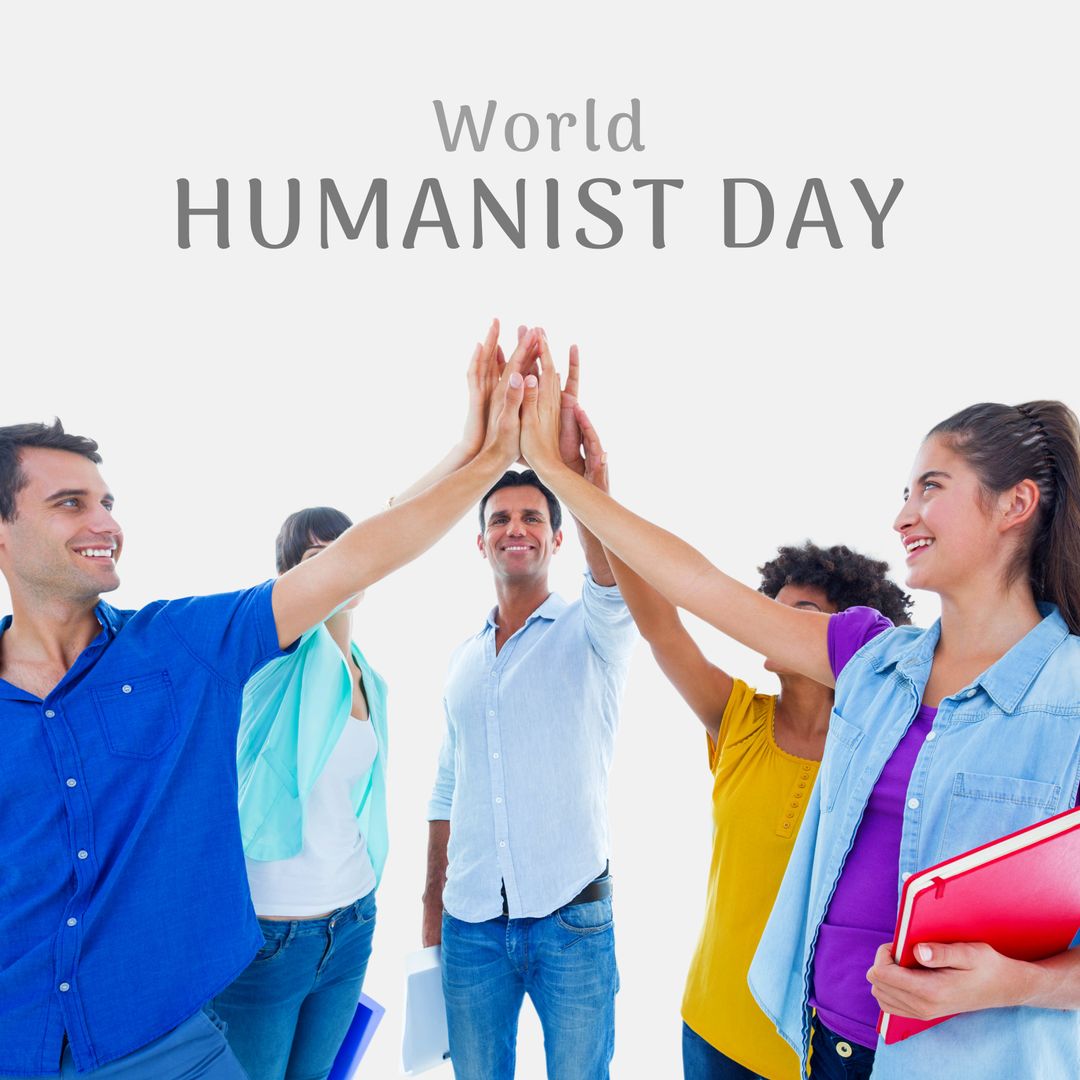 Diverse Group Celebrating World Humanist Day with Unity