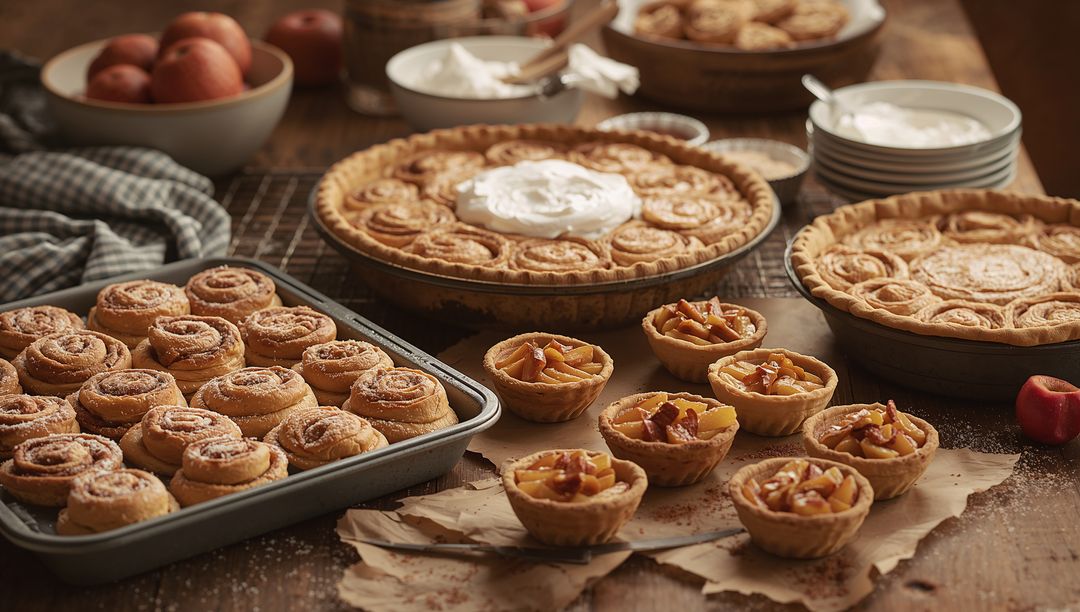 Artisan Bakery Delight Highlighting Pies and Tarts