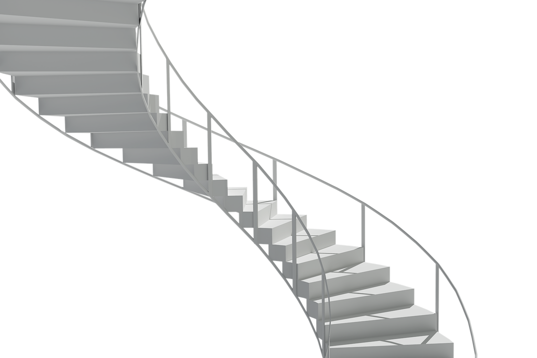 White Transparent Spiral Staircase PNG - Architectural Illustration - Download Free Stock Images Pikwizard.com