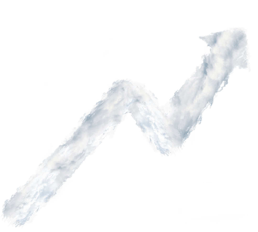 Abstract Shapes and Patterns with White Stroke on Transparent Background