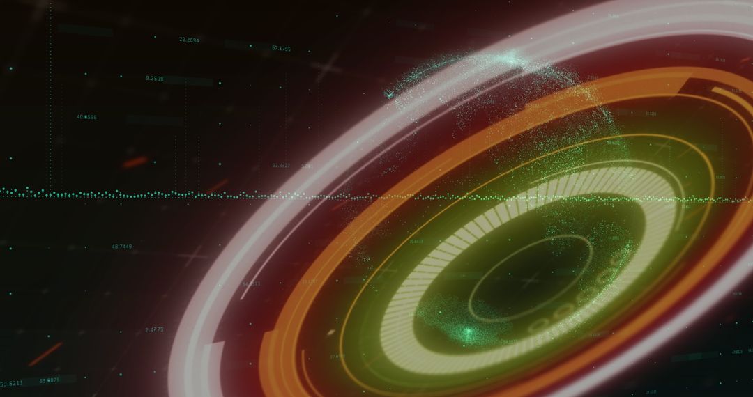 Futuristic Digital Interface with Global Elements