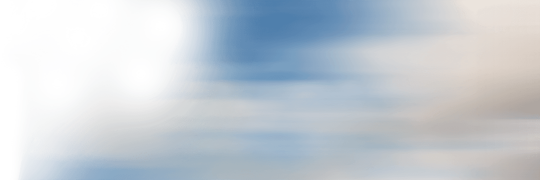 Blurry Gradient of Dreamy Blue Sky on Transparent Background