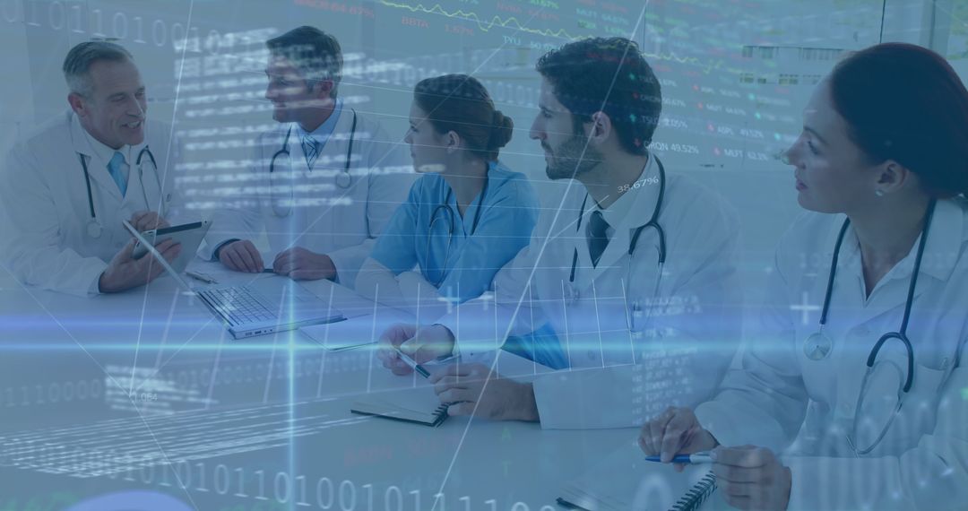 Healthcare Professionals Analyzing Medical Data Together