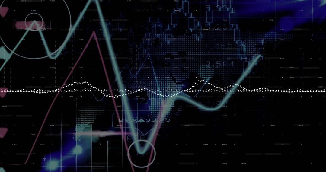 futuristic data dashboard with abstract waveforms and light effects - Free Images, Stock Photos and Pictures on Pikwizard.com