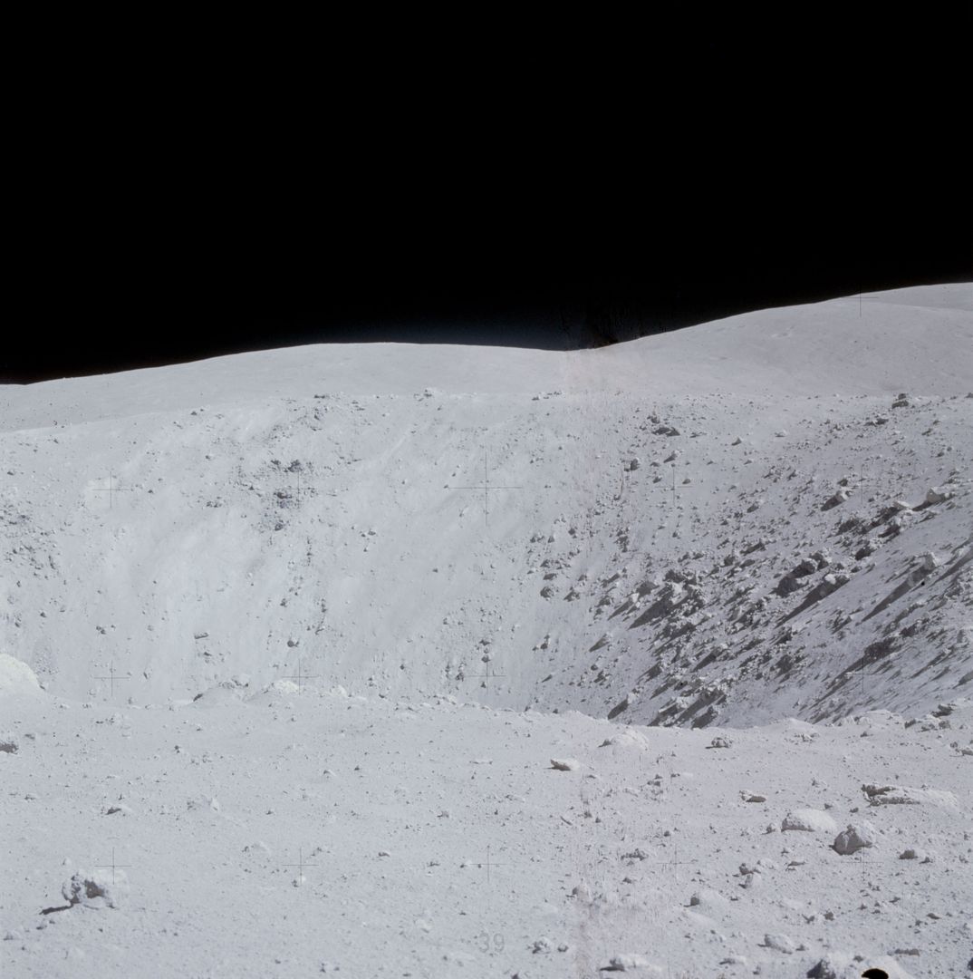 Detailed View of Buster Crater on Apollo 16 Moon Mission - Free Images, Stock Photos and Pictures on Pikwizard.com