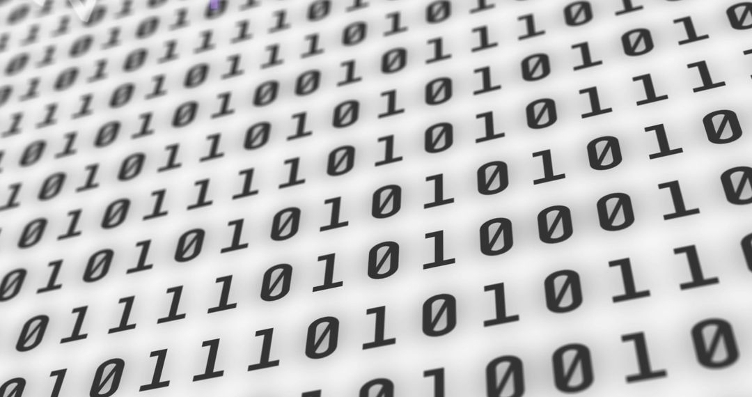 Binary Code Background with Flowing Digits for Cyber Technology - Free Images, Stock Photos and Pictures on Pikwizard.com
