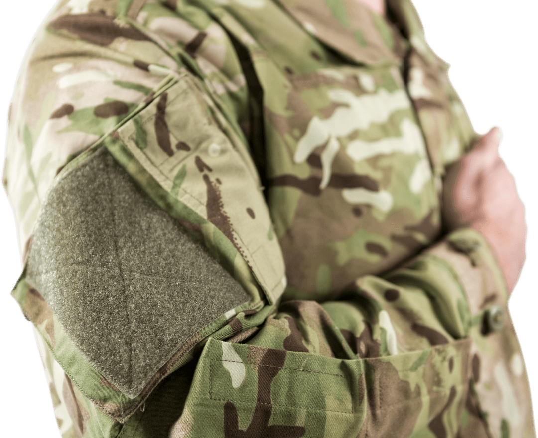 Military Soldier in Camouflage Uniform Taking Transparent Oath