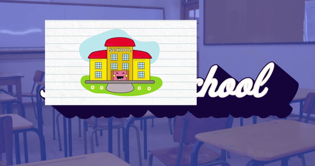 Back to School Digital Transition Concept in Classroom