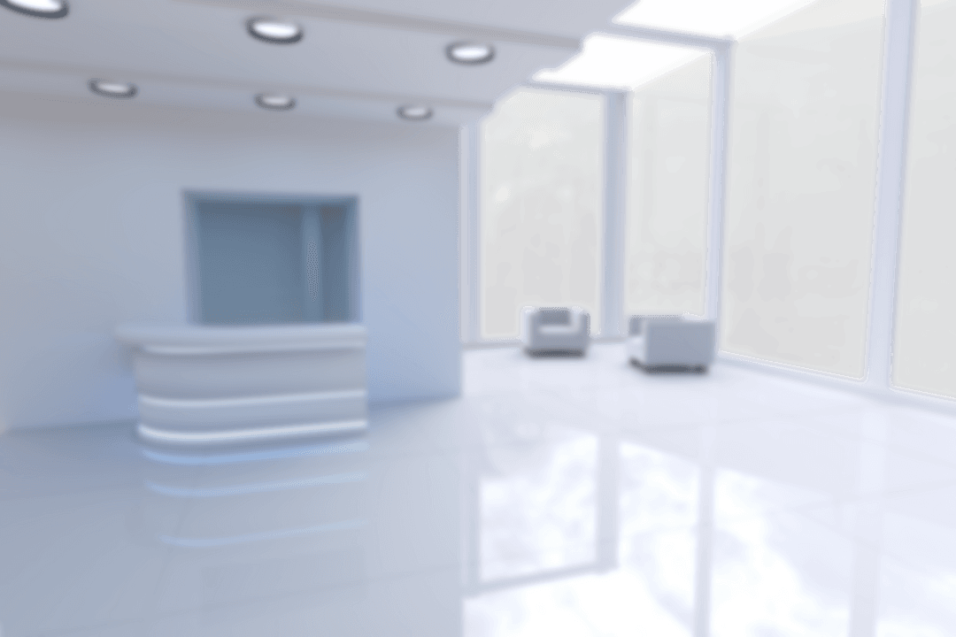 Blurred Transparent Modern Office Space Interior View