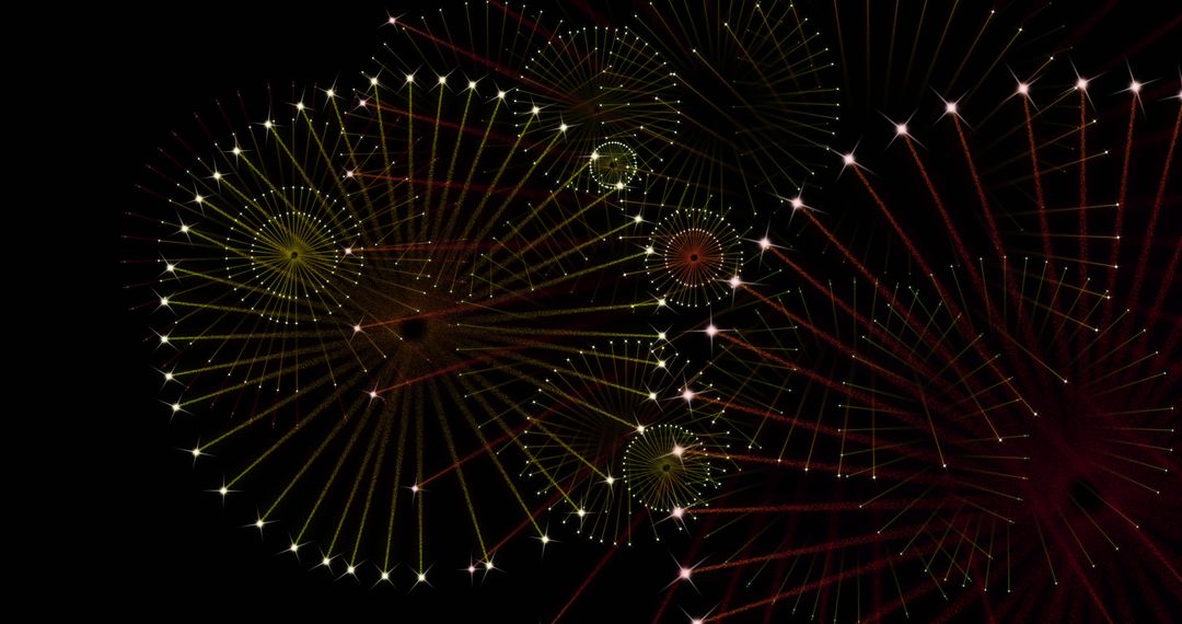 Spectacular Firework Display with Vibrant Colors