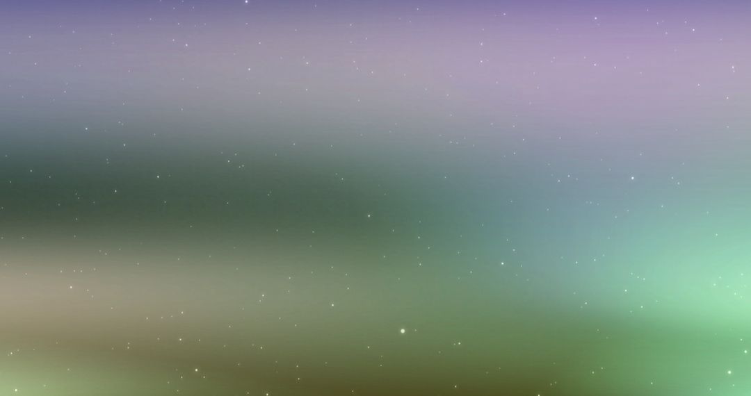 Abstract Northern Lights Display in Night Sky