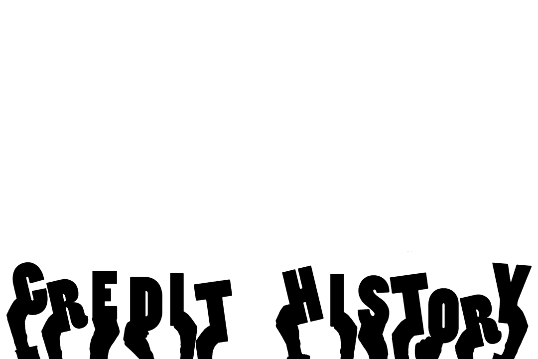 Transparent Hands with Credit History Text Illustration on PNG