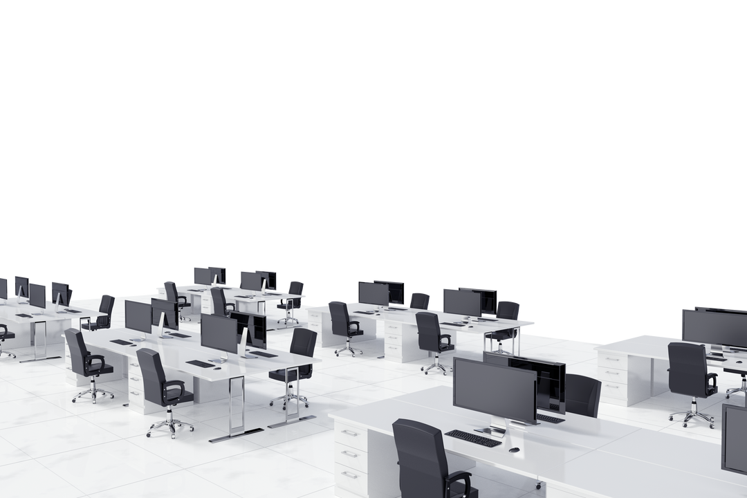 Open Space Office Layout on Transparent Background - Download Free Stock Images Pikwizard.com