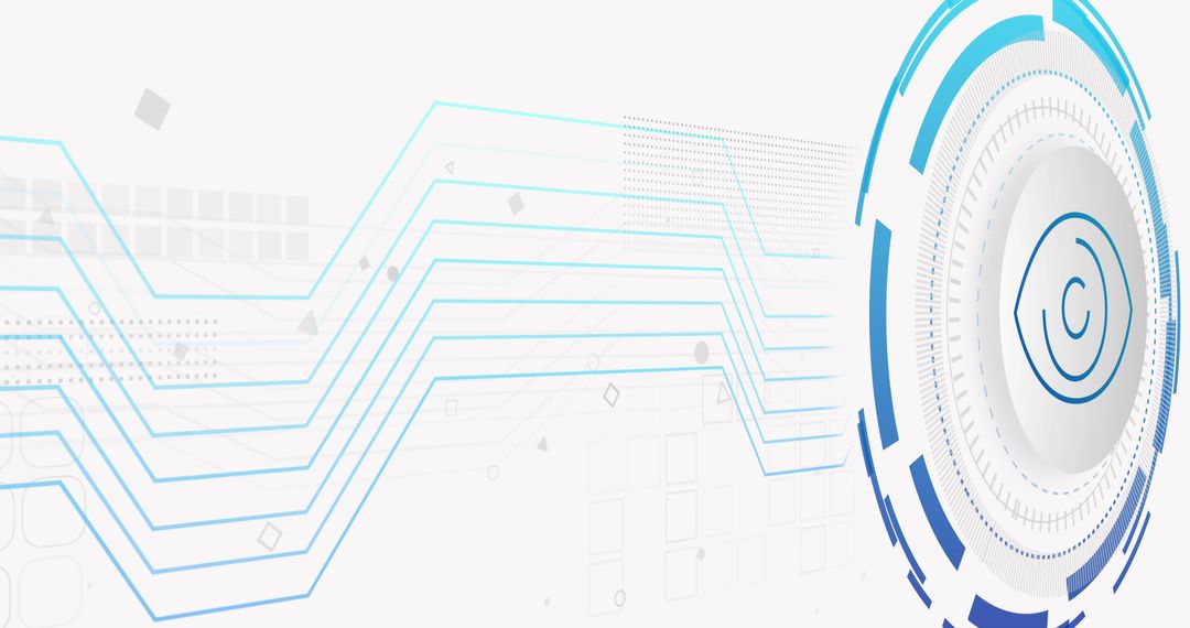 Futuristic Eye and Tech Networks Featuring Digital Security