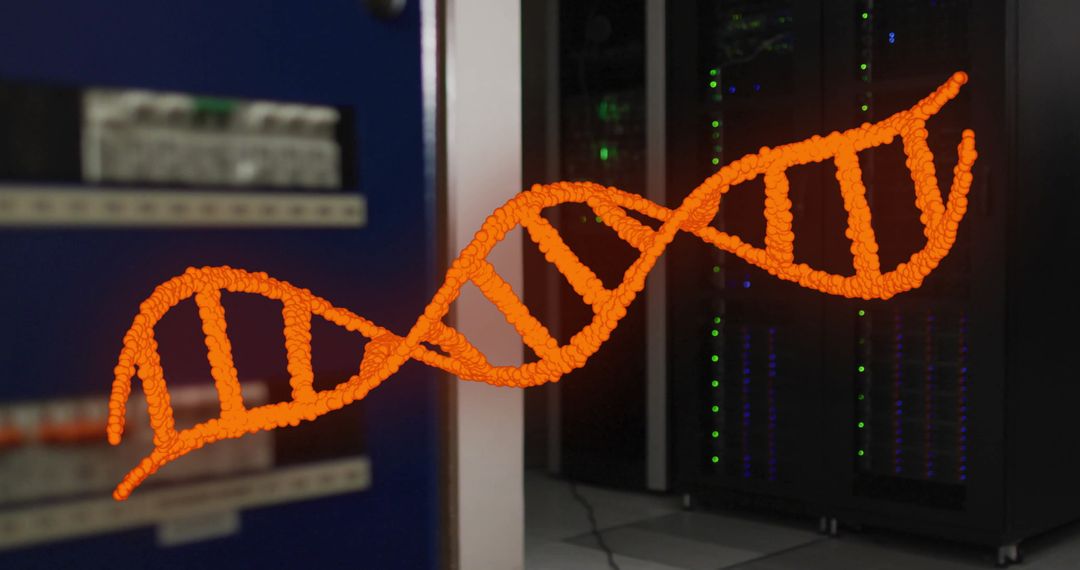 Digital DNA Strand Overlaying High-Performance Servers