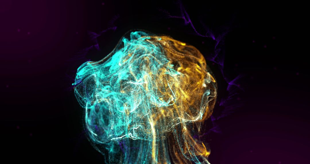 Vibrant Abstract Light Waves Flowing in Motion