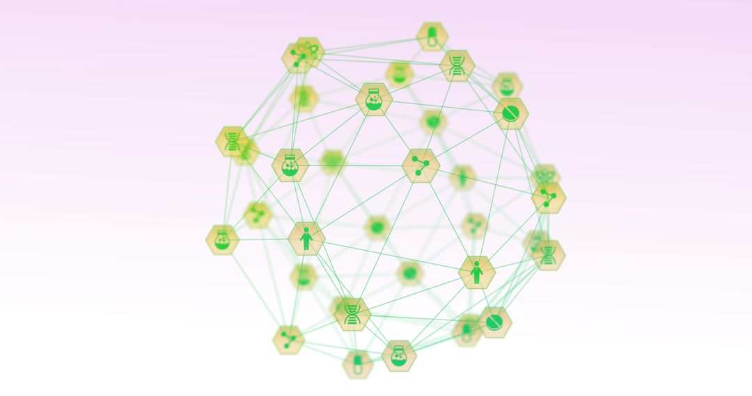 Image of network of connections over white background - Free Images, Stock Photos and Pictures on Pikwizard.com