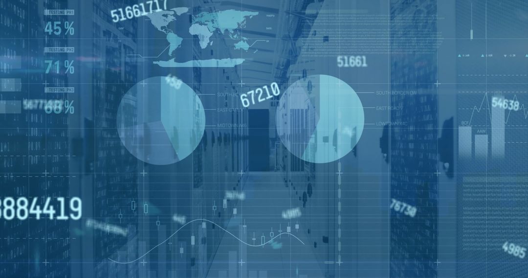 Data Processing Over Computer Servers with Global Connectivity