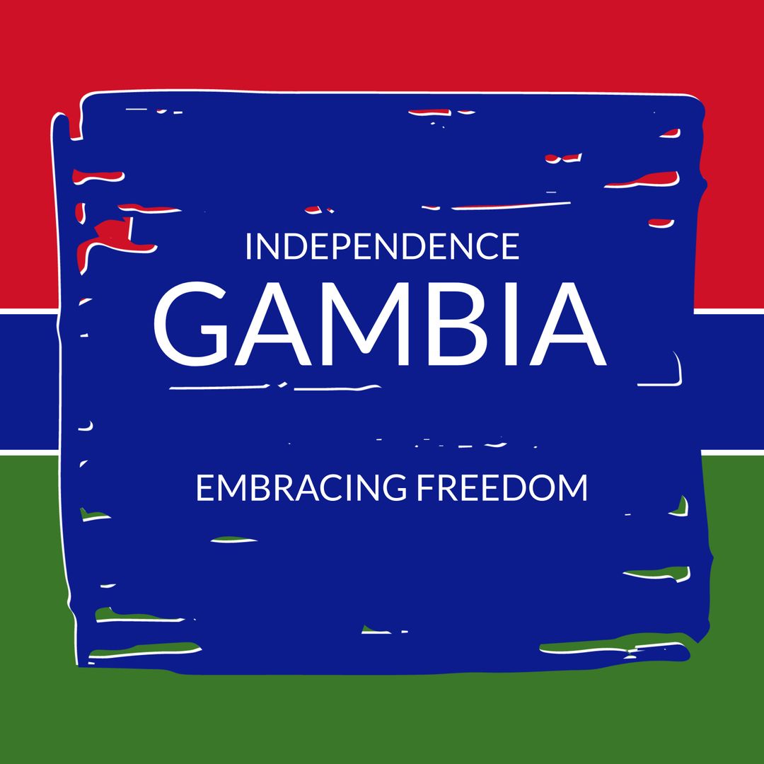 Celebrating Gambia Independence with Colorful Freedom Embrace