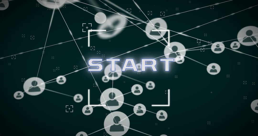 digital connections start concept with network data interface - Free Images, Stock Photos and Pictures on Pikwizard.com