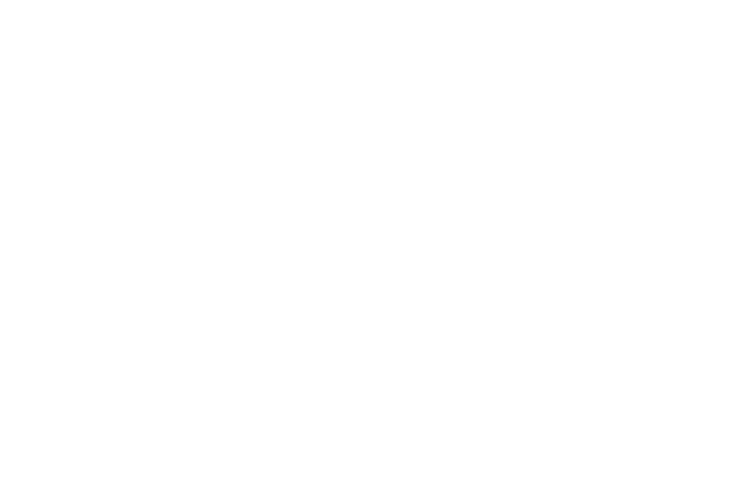 Minimalist Transparent Clock With Roman Numerals