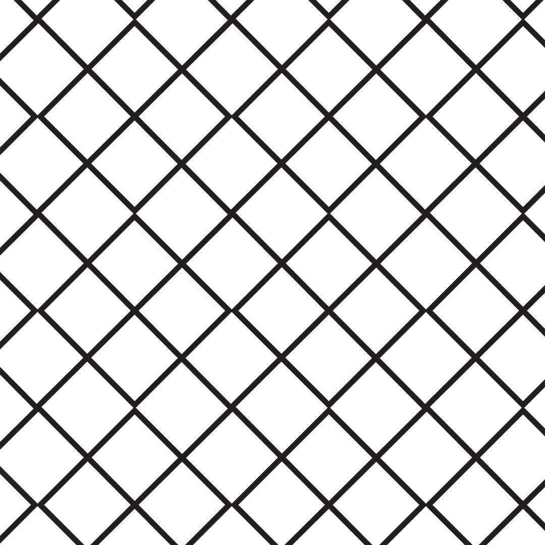 Black Geometric Line Pattern on Transparent Background