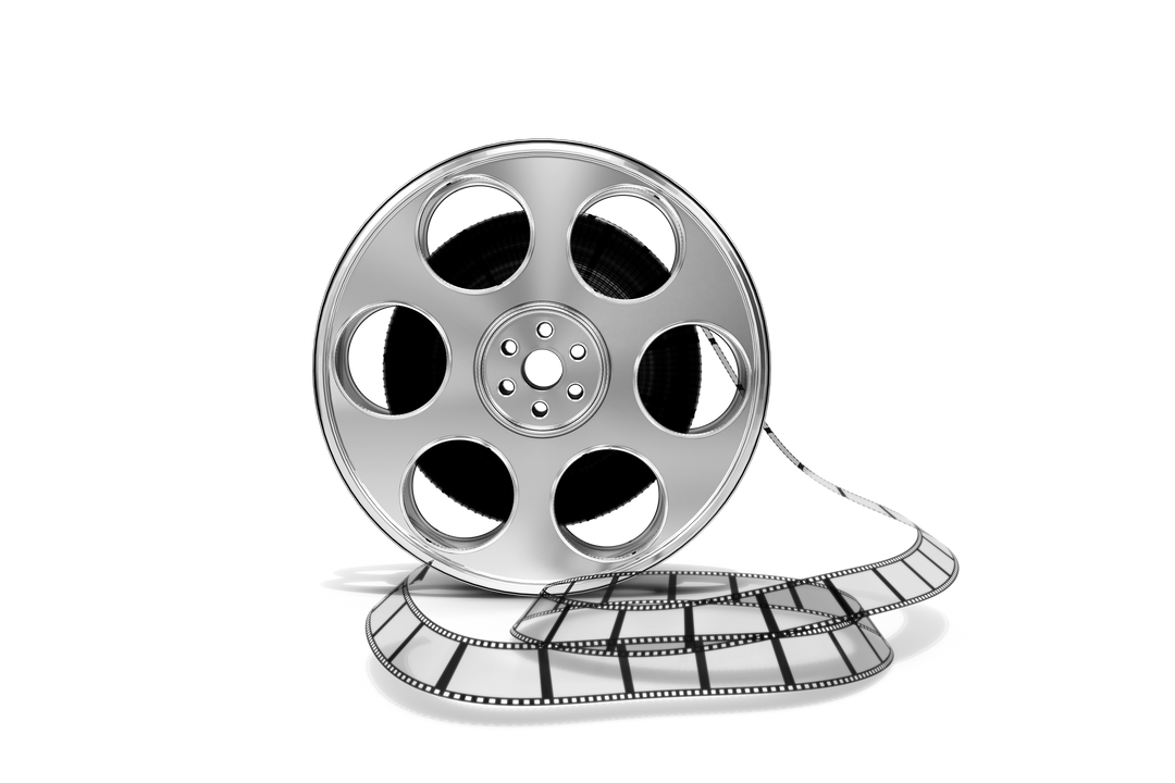 Close-Up Transparent Film Reel with Black Background Transparent PNG - Download Free Stock Images Pikwizard.com