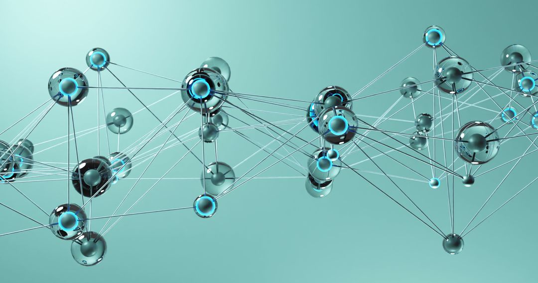 Digital Network Connections Illustrating Data Integration