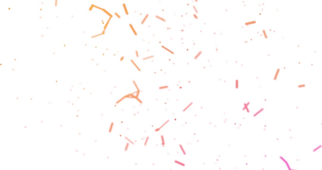 Abstract Neon Connections on White Background