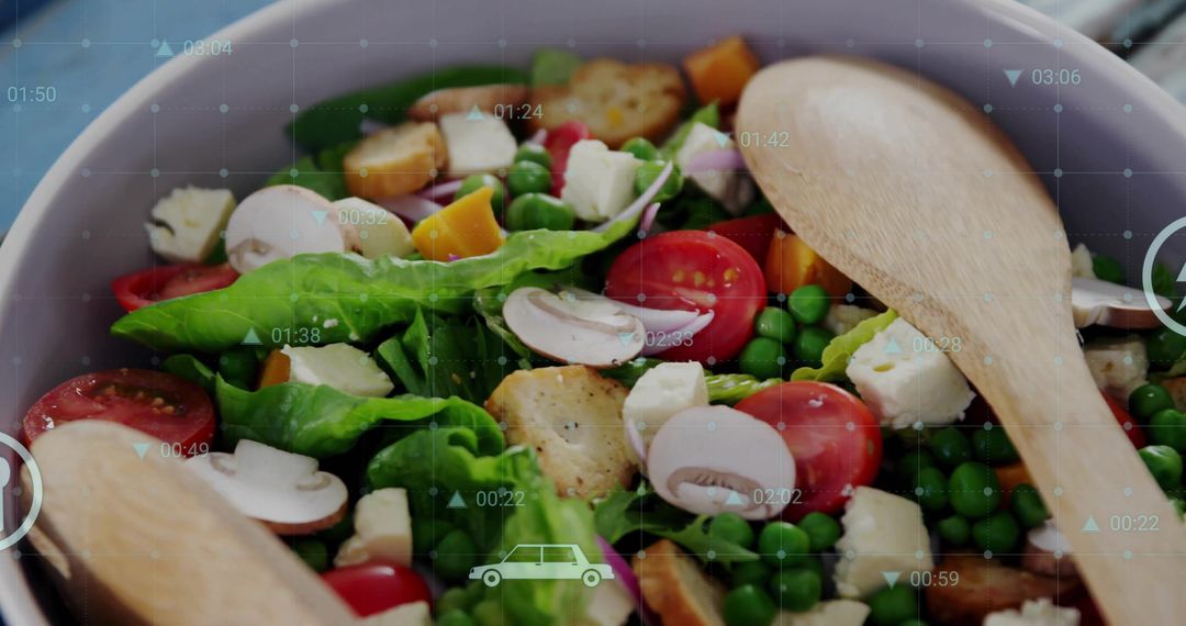 Digital Integration with Fresh Salad Innovating Healthy Eating