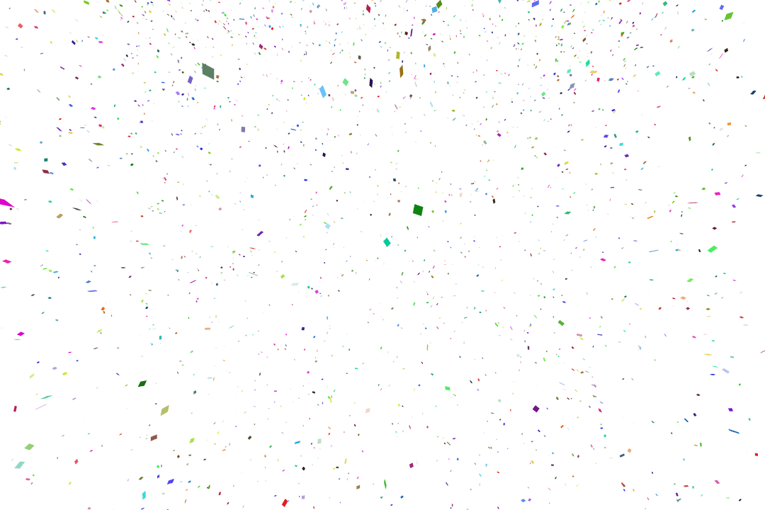 Colorful Confetti Pattern Transparent PNG Illustration