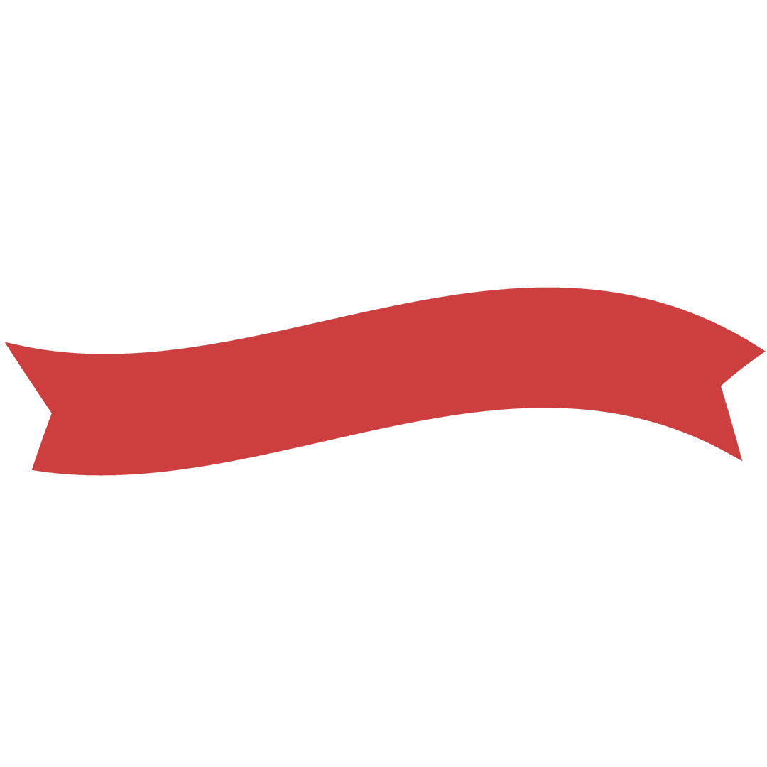 Transparent Red Curved Ribbon on Clear Background, Vector Illustration