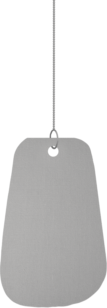 Transparent Grey Tag with Copy Space for Writing