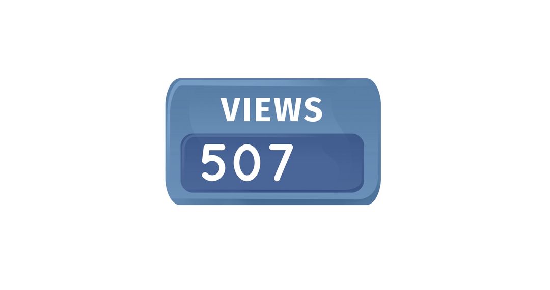 507 Views Counter Icon for Social Media Analytics