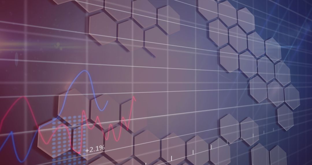 Abstract Data Visualization with Hexagons - Free Images, Stock Photos and Pictures on Pikwizard.com