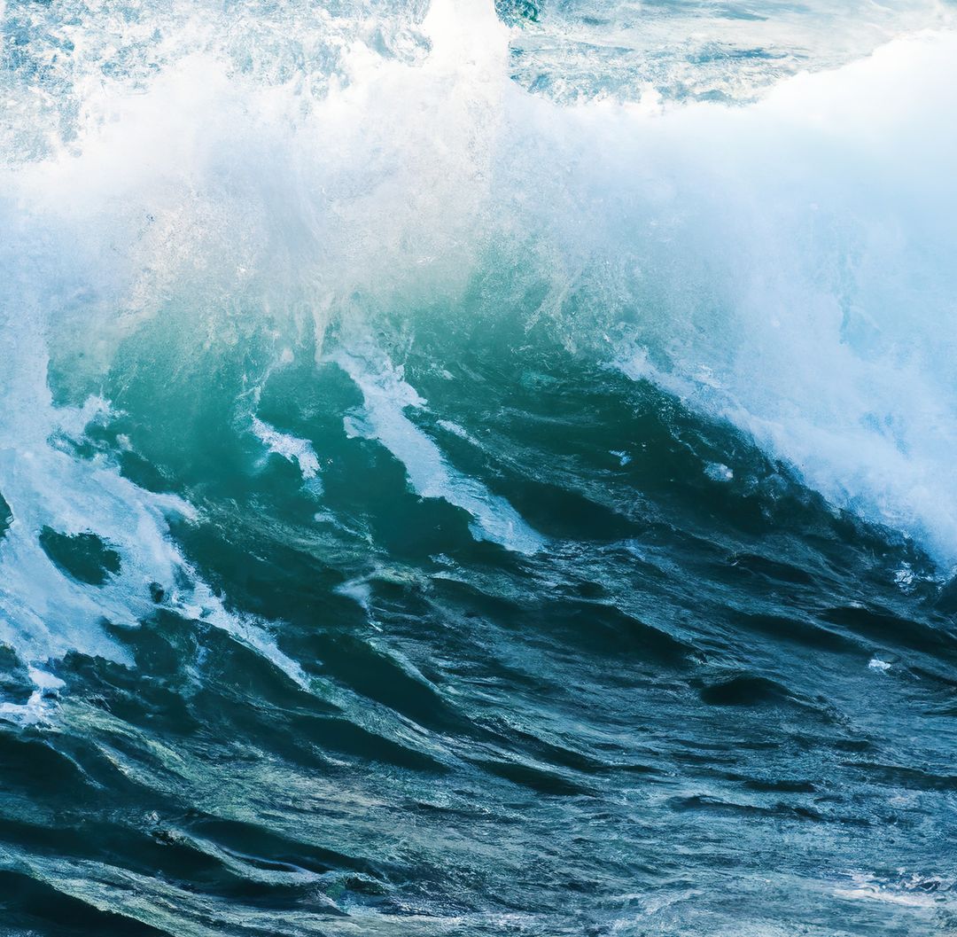 Powerful Ocean Wave Crashing Against Shore - Free Images, Stock Photos and Pictures on Pikwizard.com