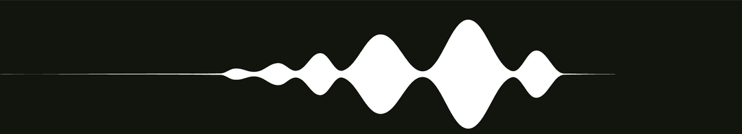 Transparent Flowing Abstract Audio Waveform Peaks
