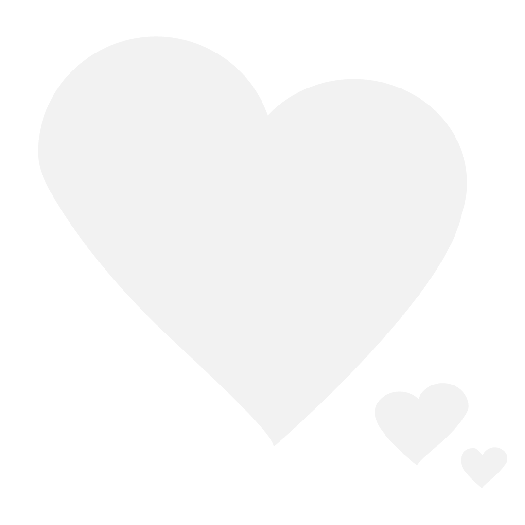 Grey Heart Silhouette on Transparent Background for Romantic Designs