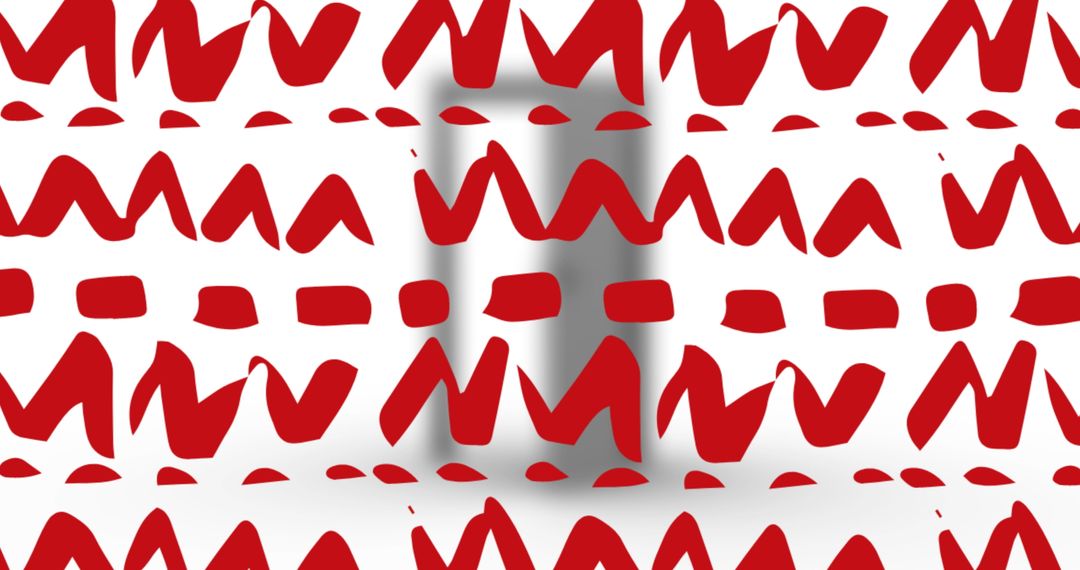 Vibrant Stripes and Door Creating Visual Illusion