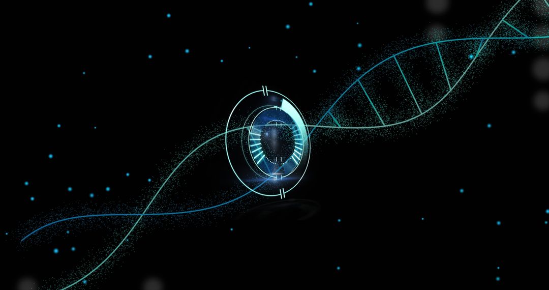 Digital Interface Scanning DNA Strands in Dark Space